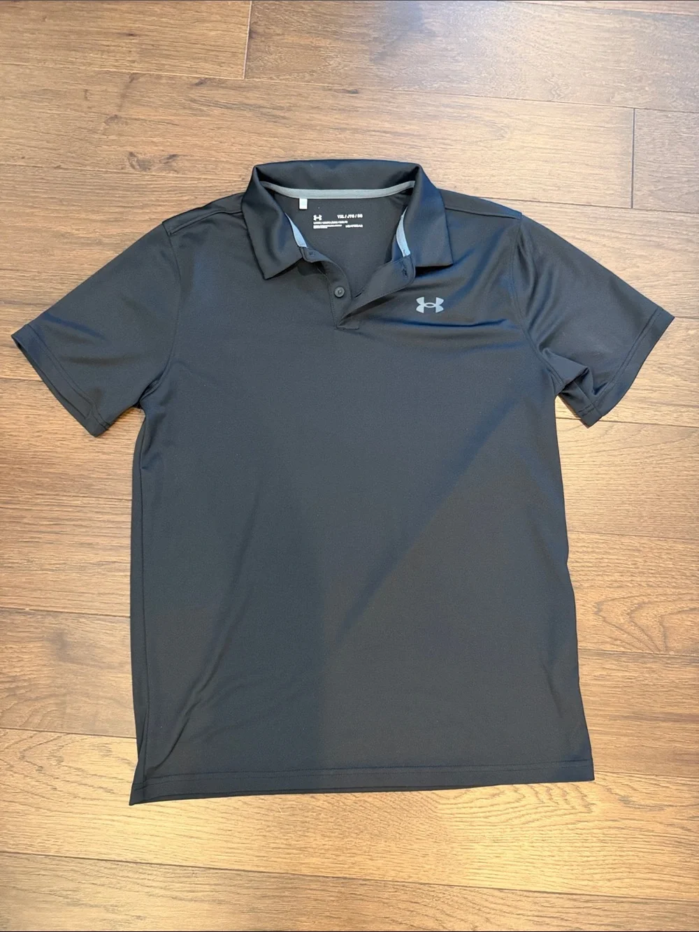 Under Armour Youth Black Polo Size YXL - C8-079